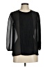 Broadway & Broome 100% Polyester Black 3/4 Sleeve Blouse Size M - photo 1