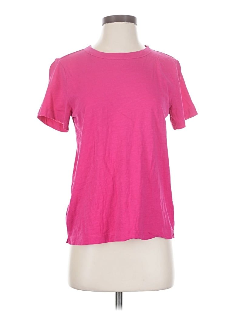 Pre-owned Ann Taylor Loft Short Sleeve T-shirt In Pink