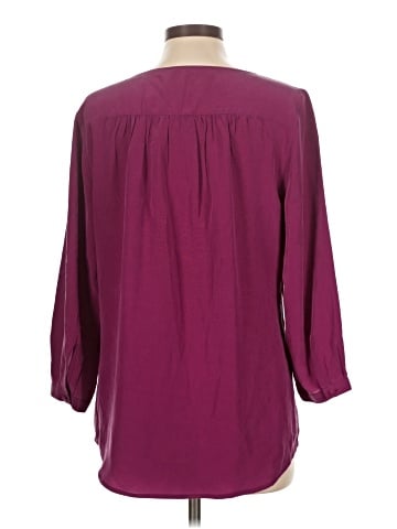 Max Studio 3/4 Sleeve Silk Top (view 2)