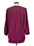 Max Studio 100% Silk Burgundy Purple 3/4 Sleeve Silk Top Size L - photo 2