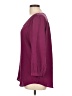 Max Studio 100% Silk Burgundy Purple 3/4 Sleeve Silk Top Size L - photo 5