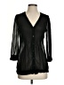 ROMY Black Long Sleeve Blouse Size S - photo 1