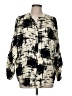 St. John Print Black 3/4 Sleeve Silk Top Size 8 - photo 1