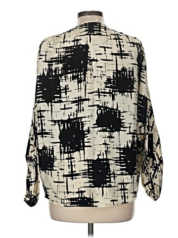St. John 3/4 Sleeve Silk Top (view 2)