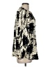 St. John Print Black 3/4 Sleeve Silk Top Size 8 - photo 4