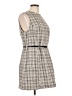 H&M 100% Polyester Houndstooth Gray Casual Dress Size L - photo 5