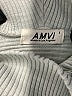 AMII 100% Cotton Gray Turtleneck Sweater Size S - photo 7