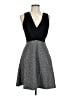 Le Lis Chevron-herringbone Black Cocktail Dress Size M - photo 1