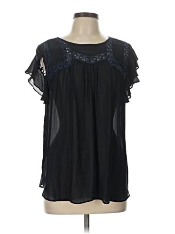 Ann Taylor Factory Short Sleeve Blouse (view 1)