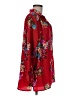 Maggie Sweet 100% Polyester Floral Red 3/4 Sleeve Blouse Size M (petite) - photo 4
