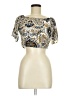 Nectar Clothing Gold Short Sleeve Blouse Size M - photo 1