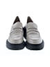 Stuart Weitzman 100% Leather Solid Gray Ivory Flats Size 10 1/2 - photo 2