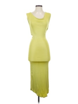 open lace back dress Asta Resort Natalia Maxi Dress in Chartreuse Sequin