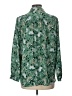 Ann Taylor Floral Green Long Sleeve Blouse Size L (petite) - photo 2