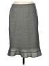 Ann Taylor Chevron-herringbone Gray Formal Skirt Size 6 - photo 1