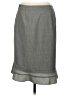 Ann Taylor Chevron-herringbone Gray Formal Skirt Size 6 - photo 2