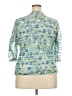 Coldwater Creek Blue 3/4 Sleeve Top Size 2X - photo 2