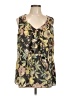 CAbi 100% Polyester Green Sleeveless Blouse Size L - photo 1