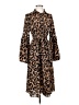 Shein Animal Print Brown Casual Dress Size 2 - photo 1