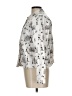 Christopher & Banks Print Silver Long Sleeve Blouse Size L - photo 5