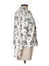Christopher & Banks Print Silver Long Sleeve Blouse Size L - photo 4