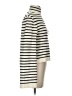 Suncoo Stripes Ivory Turtleneck Sweater Size Sm (T1) - photo 4