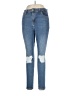 Topshop Hearts Blue Jeans Size 34 waist - photo 1