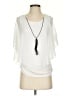 mYTH Ivory Short Sleeve Blouse Size S - photo 1