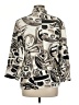 Chico's Print Ivory Blazer Size Med (1) - photo 2