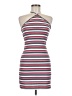 Rewind Stripes White Pink Casual Dress Size M - photo 1