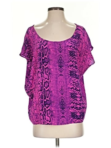 Tolani Short Sleeve Silk Top (view 1)