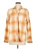 Weatherproof Plaid Orange Long Sleeve Button-Down Shirt Size M - photo 1
