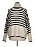 CeCe Stripes Tan Turtleneck Sweater Size XL - photo 1