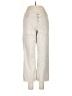 Ecru Solid Ivory Casual Pants Size 8 - photo 1