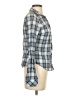 Gap 100% Cotton Plaid Blue Long Sleeve Button-Down Shirt Size S - photo 4