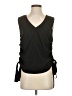 Trouve 100% Polyester Black Sleeveless Blouse Size S - photo 1
