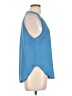 Lush 100% Polyester Blue Sleeveless Blouse Size L - photo 4