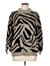 MIOU MUSE Animal Print Tan Pullover Sweater Size M - photo 1