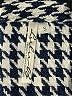 Lulu-B 100% Cotton Houndstooth Blue Poncho Size S - photo 7