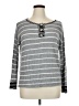 Bibi Gray Long Sleeve Henley Size XL (estimated) - photo 1