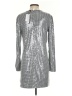 Sanctuary Metallic Silver Casual Dress Size S - photo 2