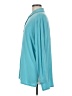 Eileen Fisher Solid Teal Long Sleeve Blouse Size M - photo 5