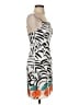 STAUD 100% Polyester Graphic White Cocktail Dress Size 2 - photo 4