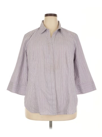 Riders by Lee 3/4 Sleeve Button-Down Shirt (view 1)