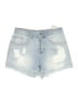 Zara Basic 100% Cotton Blue Denim Shorts Size 4 - photo 1