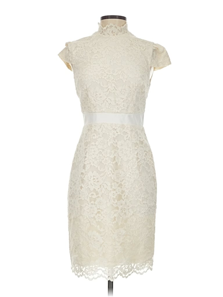 Pre-owned Cynthia Steffe Cocktail Dress In White