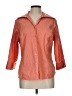 DressBarn 100% Polyester Orange 3/4 Sleeve Blouse Size L - photo 1