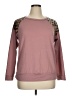 Luna Animal Print Pink Sweatshirt Size 1X - photo 1