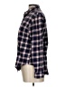 Just Fab 100% Cotton Plaid Blue Long Sleeve Button-Down Shirt Size L - photo 5