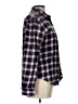 Just Fab 100% Cotton Plaid Blue Long Sleeve Button-Down Shirt Size L - photo 4